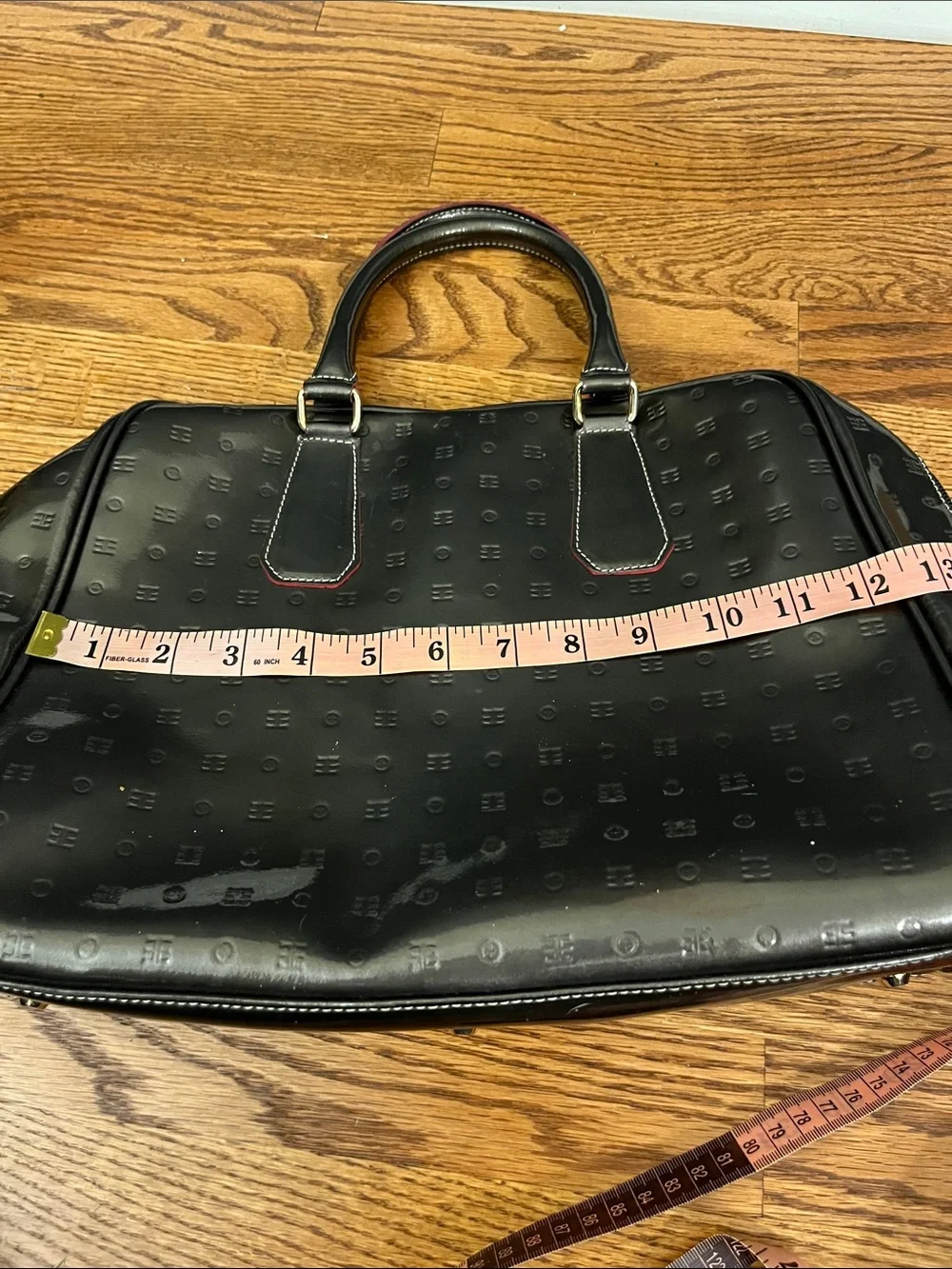 Arcadia Patent Leather Satchel